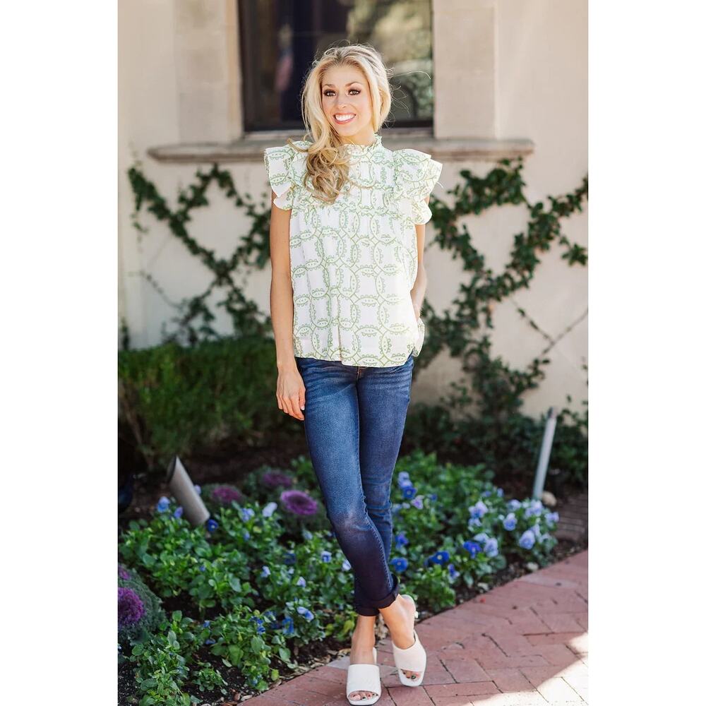 J. Marie Loren Pleated Top